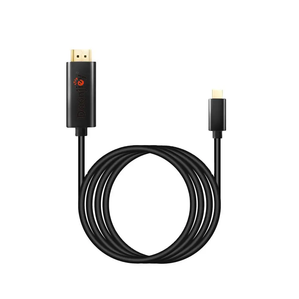 

USB Type-c to HDMI Conversion Wire Type C to HDMI Adapter Line 1080p 4K 1.8 M For Display/Projector/TV/Xiaomi/Huawei