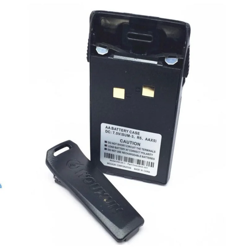 

5AA Battery case for wouxun KG 6D 833 639P 669P 679 689 emergency battery case of OSEN KG-UVD1P walkie-talkie