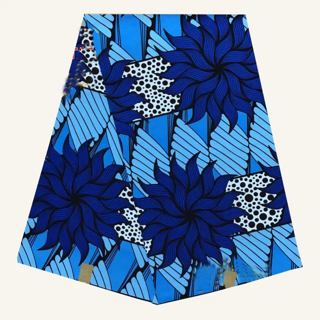 Африканский материал 6 ярдов африканская одежда восковая ткань Африканская набивная хлопок настоящая мягкая восковая ткань 008