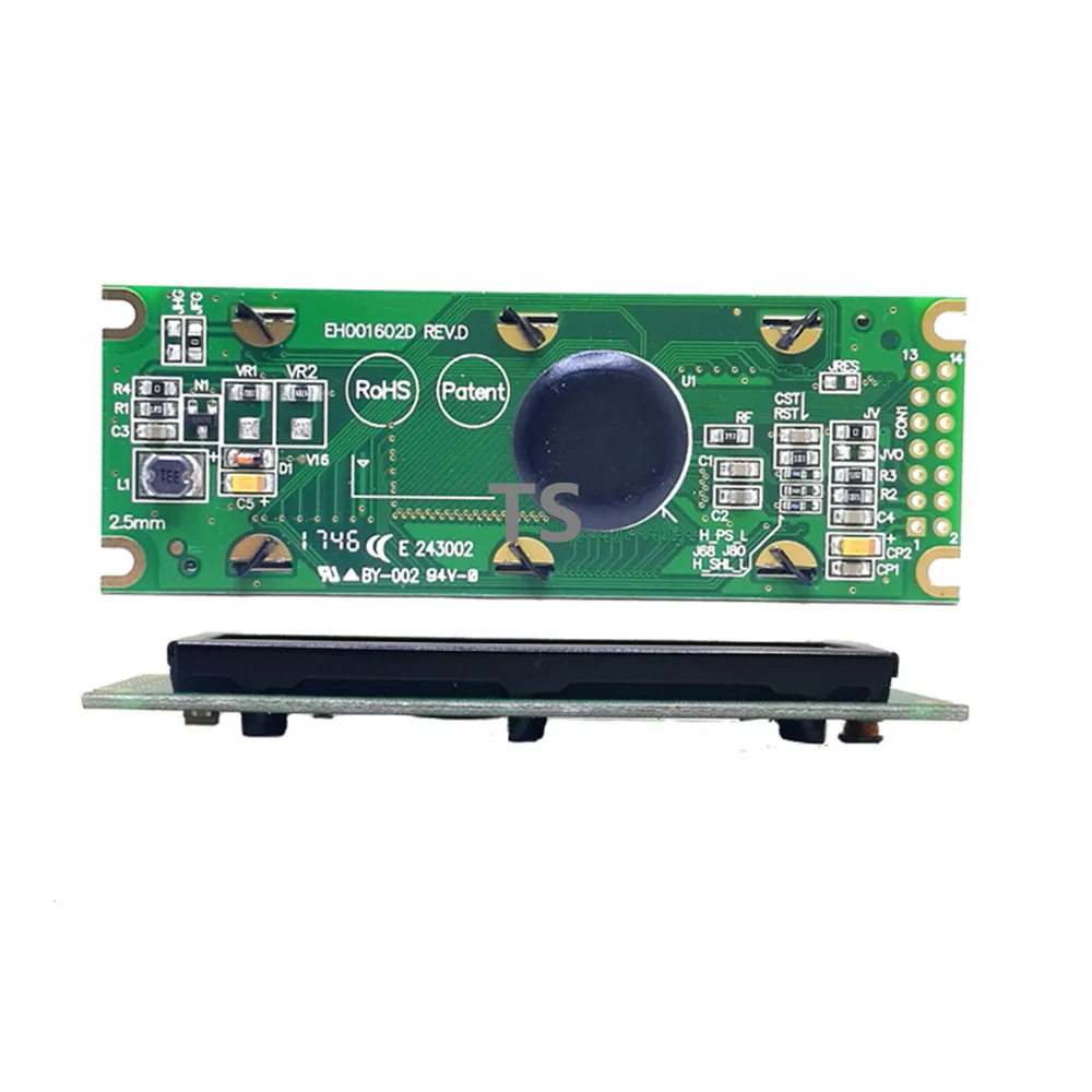 14pin 1602D-OLED боковая булавка 1602D ЖК-экран подсветка OLED символ 1602OLED матричный экран 14P1602 ЖК-экран SMR1602D-OLED