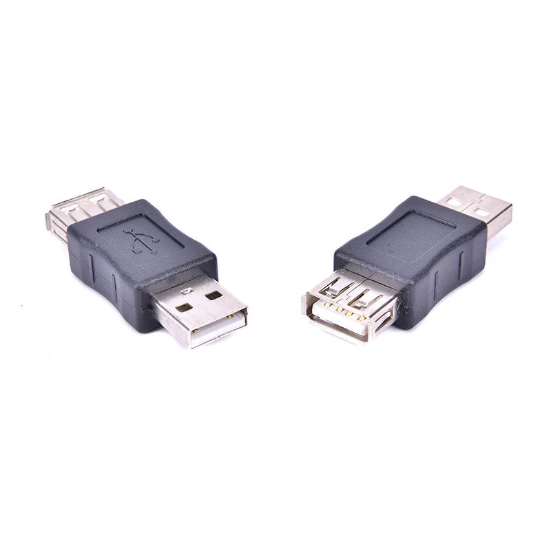 Черный USB 2,0 Тип A Женский к Micro USB B Женский адаптер переходник USB 2,0 к Micro USB разъем