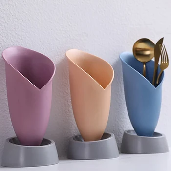 

1pc Multifunctional Plastic Flower-Shaped Cutlery Storage Organizer Chopstick Holder Caddy Bin Kitchen Cabinet Kitchen Storage