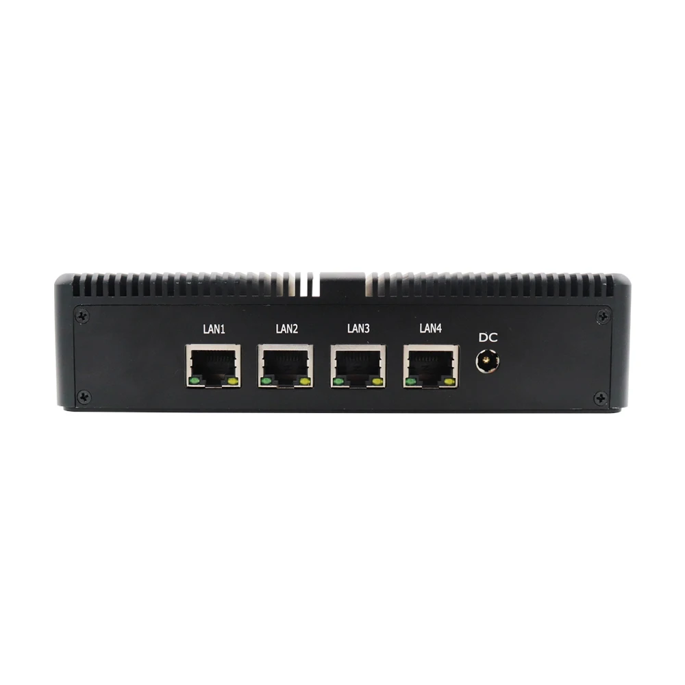 Мини-ПК с 8 Гб оперативной памяти 64 Гб SSD, 4 порта Intel LAN, VGA, 4 порта USB, процессор celeron j1900 четырехъядерный 2 ГГц, безвентиляторный мини-vpn-пк