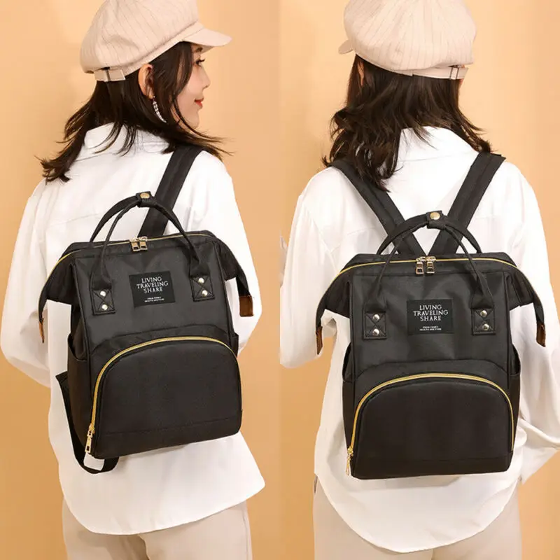 New Capacity Mummy Maternity Bag Diaper Baby Bag Multifunctional Nursing Bag Backpack Baby Care Mom Convenient