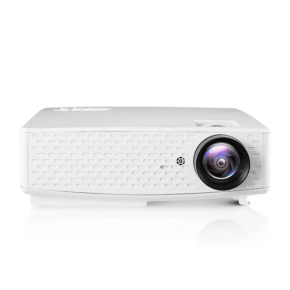 white Bp-L580 видео проектор высокого разрешения 1080P беспроводной проводной синхронизация дисплей Met домашний кинотеатр Wi-Fi пленка светодиодный проектор - Цвет: white