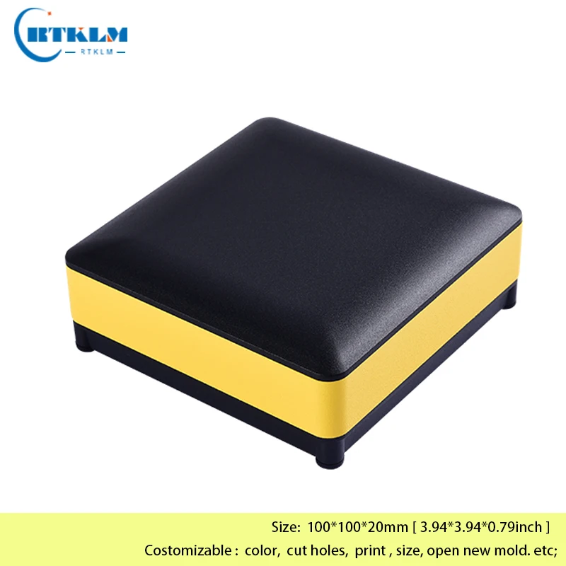 Aluminum project box instrument case aluminium amplifier enclosure DIY juntion box electrical distribution box 100*100*20mm