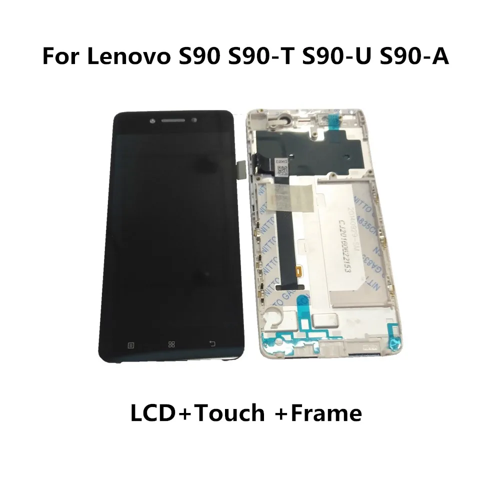 Оригинальный ЖК-дисплей с дигитайзером на Lenovo S90 рамкой и инструментами для