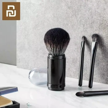

Portable Retractable Makeup Brush Set Retractable design imported bristles soft skin-friendly compact 4 in 1 portable Brush