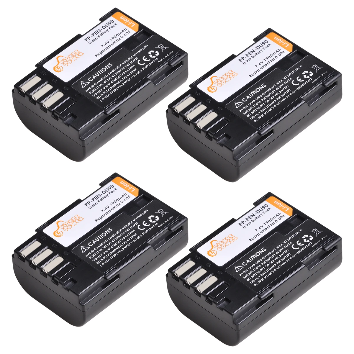 Potenza Sottaceto 1900Mah D-Li90 Dli90 Batteria Pentax 645D, 645Z, K-01, K-3, K-5, K-5 Ii, K-5 Iis, K-7 Fotocamera Digitale