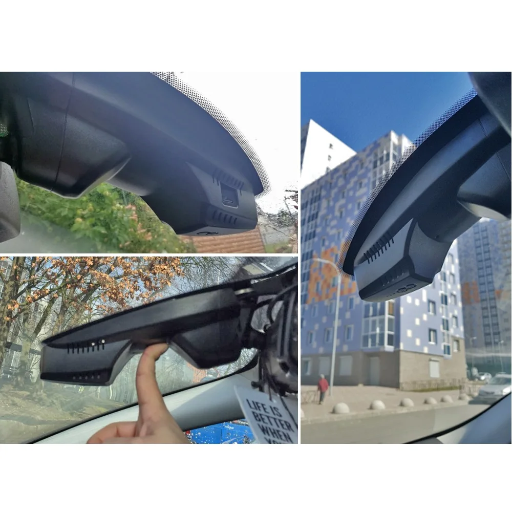 SINOSMART Novatek 96672 автомобильный Wifi DVR камера для Ford Kuga общая модель 2015 управление