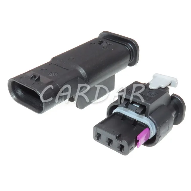 1 Set 3 Pin 1718653-1 4F0 973 703 2-1718652-3 1-1718644-1 Waterproof Car Reversing Radar Plug AC Assembly 4F0973703 For VW Audi 1