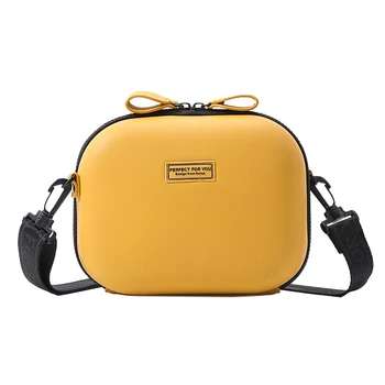 

AUAU-Cute Women's Mini Bag Shoulder Messenger Bag Frame Box Bag Leather Crossbody Bag