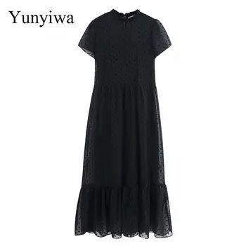 

2020 Women's New Tulle Long Women Dresses Summer Sexy Party Long Maxi Dress Elegant Vestidos