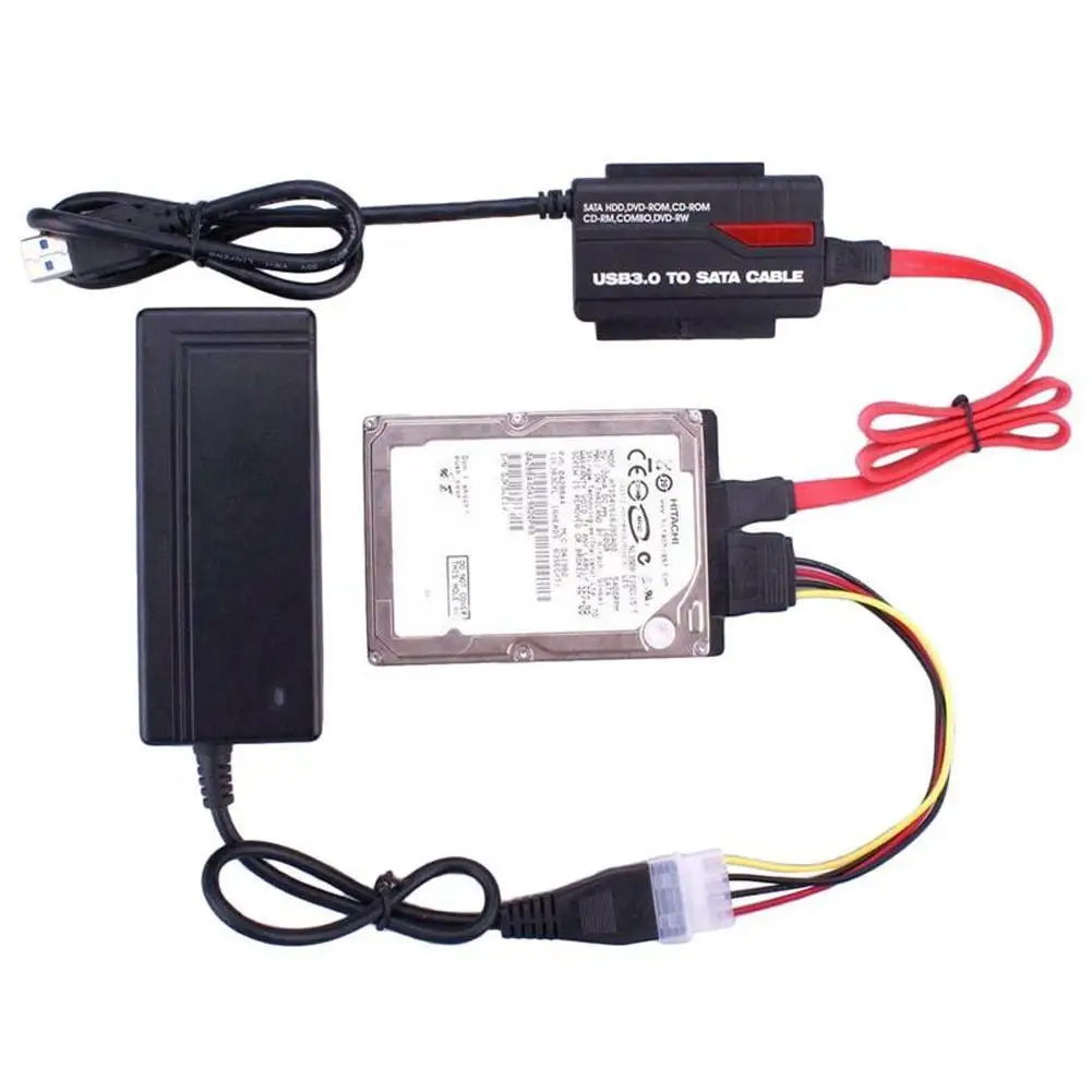 USB 3 0/2 0 адаптер для быстрой передачи данных IDE + SATA жесткого диска HDD Кабель 5 дюйма