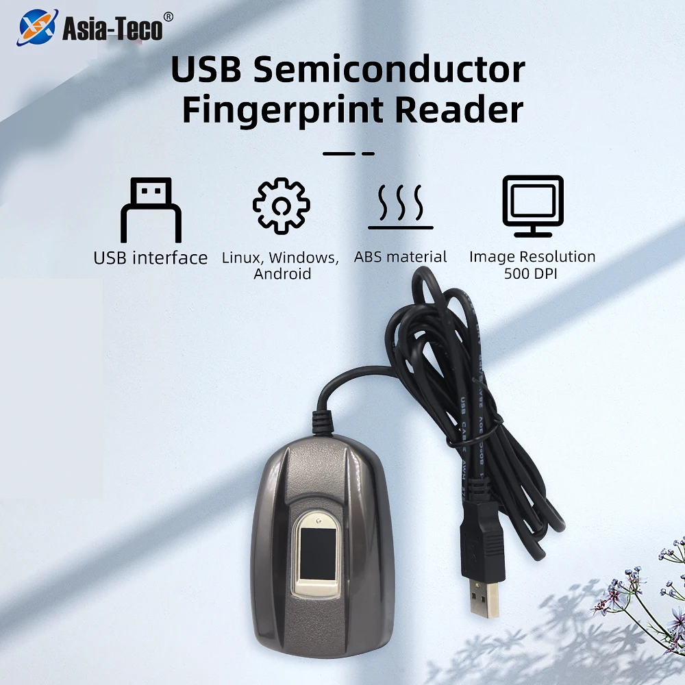 Полупроводниковый сканер отпечатков пальцев USB Бесплатная поддержка SDK для