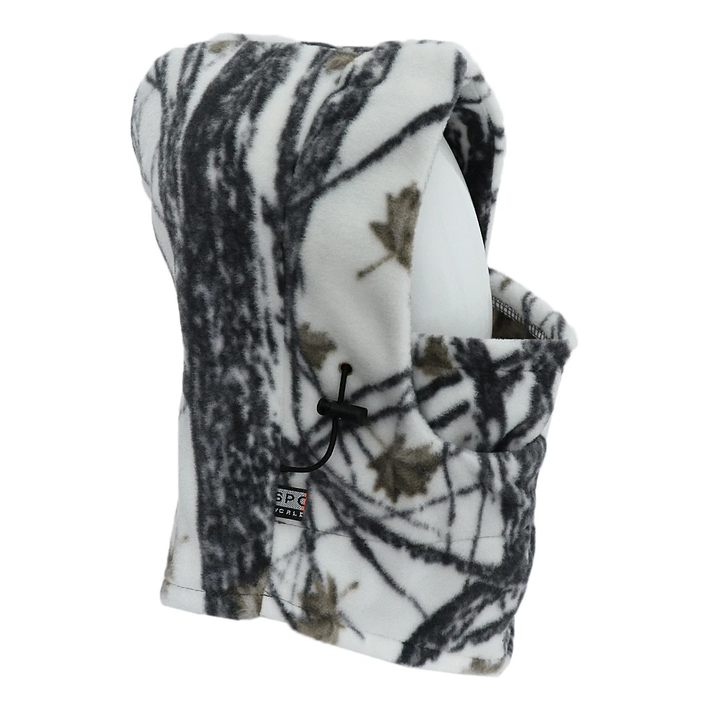 Camouflage Windproof Warm Winter Sports Ski Cycling Fleece Balaclava Hat Cap Neck Hood Face Mask Winter Sports Face Mask
