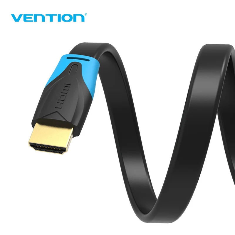 Vention HDMI to HDMI Cable Flat HDMI2.0 Cable Male to Male 4K*2K 18Gbps Supports Ethernet 3D 4K Video For HDTV PS3/4 1m2m3m10m hdmi cable