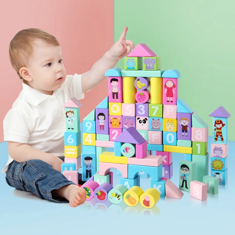 

CHILDREN'S Building Blocks Assembled Educational Toy GIRL'S Boy Baby 1-2-3-6-Year-Old Multi-functional Early Education Building