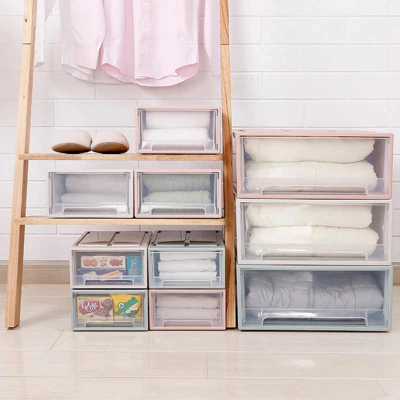 

Sanqing Flower Japanese Style Drawer-type Storage Cabinets Large Size-Wardrobe Finishing Box Clothes Organizing Storage Box
