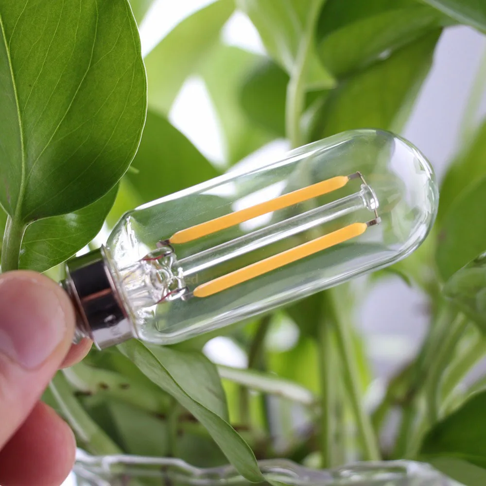 LED 전구 E14 LED 조명 T25 4W 8W 12W 쿠커 후드 필라멘트 램프 추출기 팬 전구 따뜻한 흰색/흰색 조명 220V