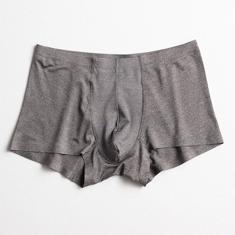 Мужские Бесшовные трусы боксеры большого размера размеры до 3XL нижнее белье