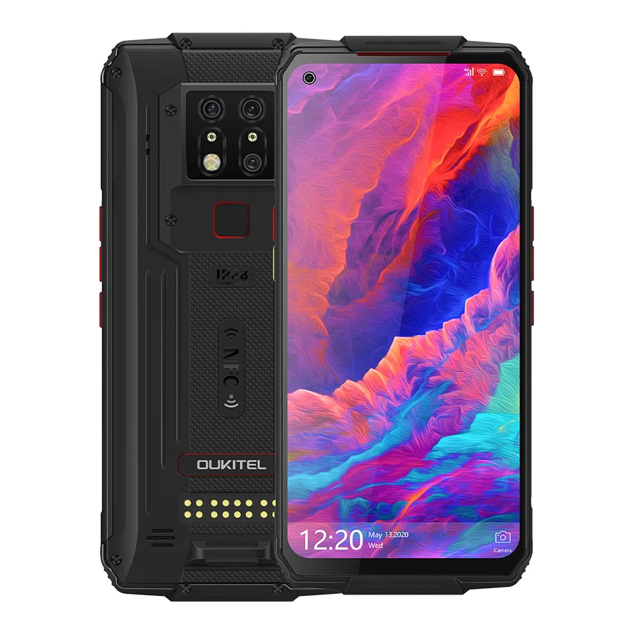 OUKITEL WP7 6.53"FHD+ 19.5:9 6GB 128GB Android 9.0 Smartphone MT6779 Octa Core 9V/2A 8000mAh 48MP Cameras OTA NFC Mobile Phone motorola moto cell phone Android Phones