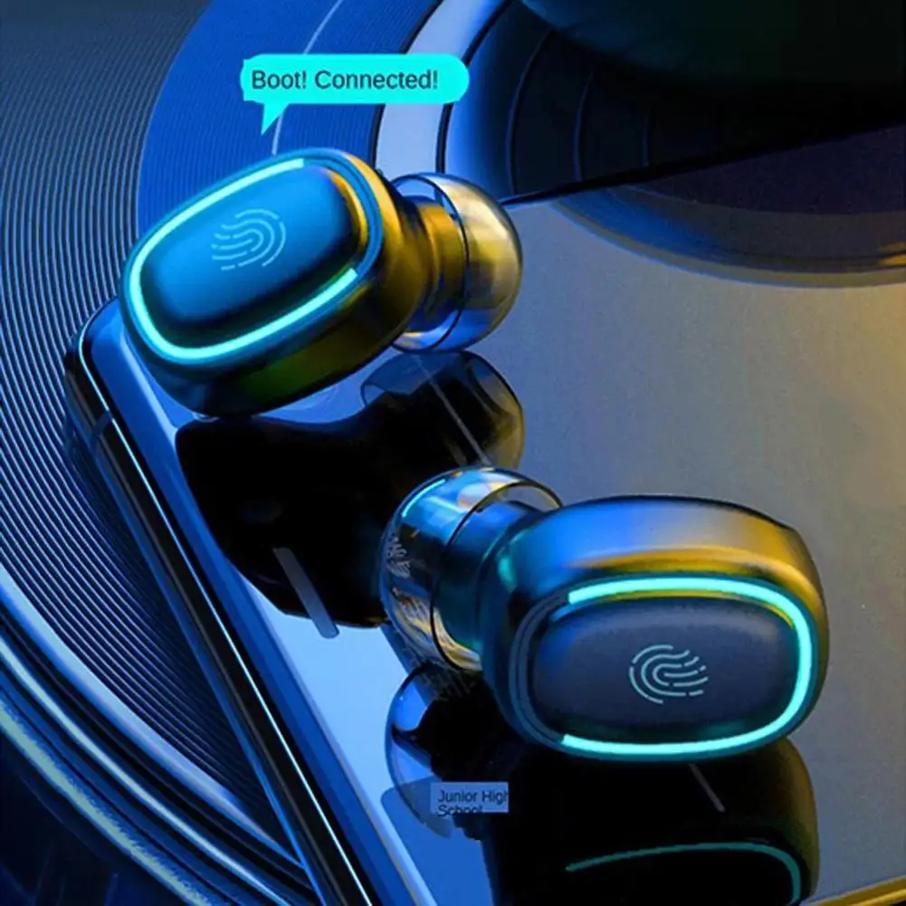 Wireless Earphones IPX6 Waterproof TWS Touch 3D Sound Earplug Is Built In with TWS Bluetooth 5 0 Headset with LED Display