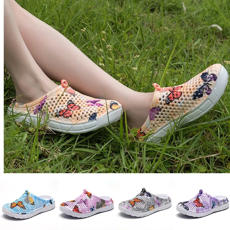 Summer Sandals Shoes Clogs Crocks Water-Mules Beach-Sports Womens Slippers Female 