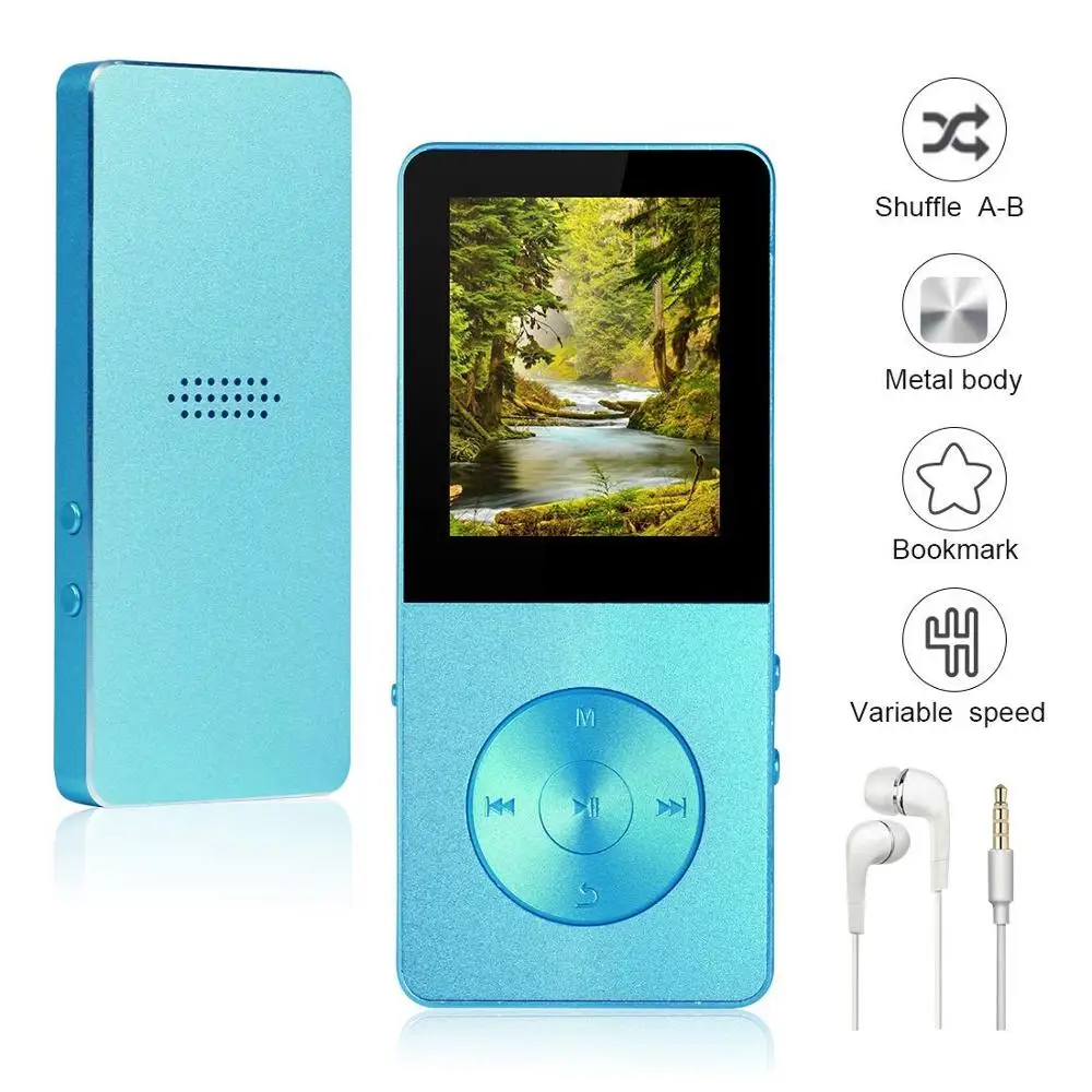 Оригинальный HiFi Металл ультратонкий MP3 MP4 музыкальный плеер Встроенный динамик 16