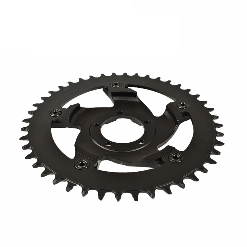 Best Chain Wheel and Replacement Chain Guard Adapter 42T Chainring Teeth for Bafang Bbshd Bbs03 Mid Drive Motor 1