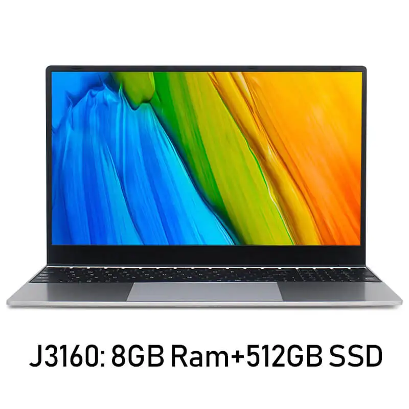 J3160 15,6 дюймов i7 Игровые ноутбуки с 8G ram 1 ТБ 512G 256G 128G SSD ультрабук Win10 ноутбук компьютер - Цвет: J3160