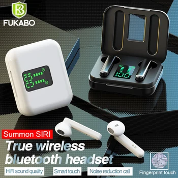 

TWS Bluetooth V5.0 Wireless Earphones with Mic HD sound Earphone LED Screen Charging box Touch Control Sports Running Headsets