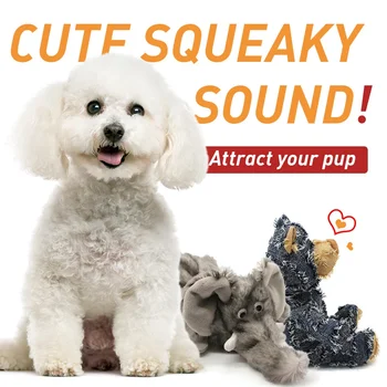 

Cute Dog Molar Toys Animals Shape Dogs Training Squeak Chew Toy Plush Puppy Pet Dogs Cat Chew Squeaking Toys