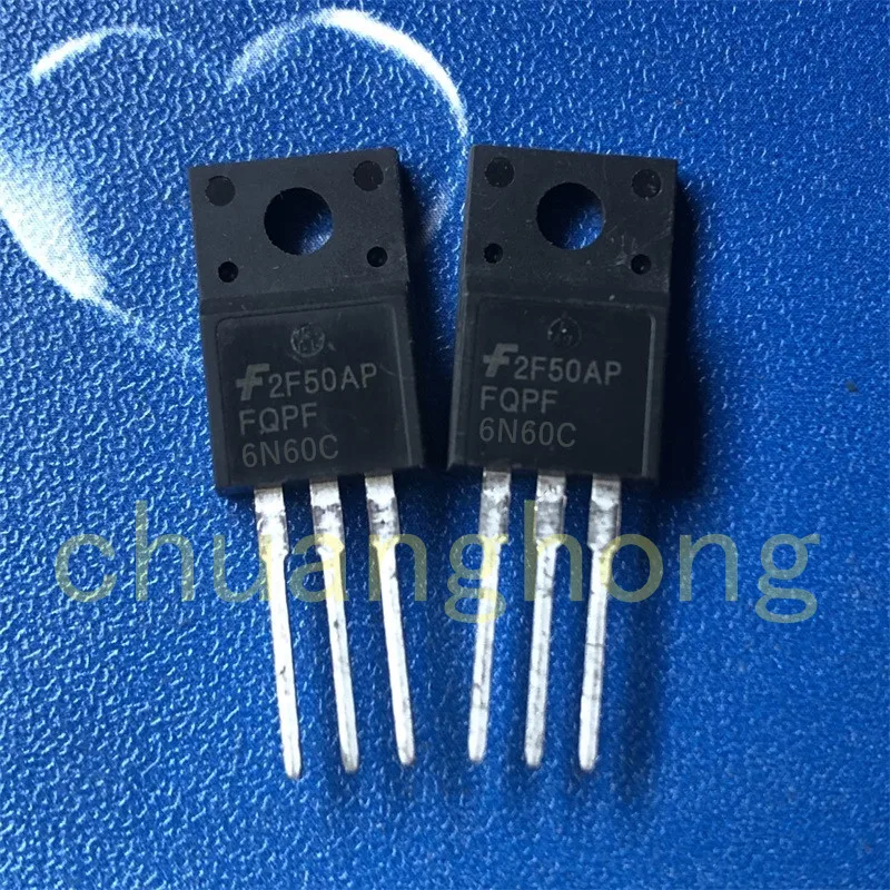 

1Pcs/Lot New Power Triode FQPF6N60C 6A 600V Field Effect Transistor TO-220F 6N60C