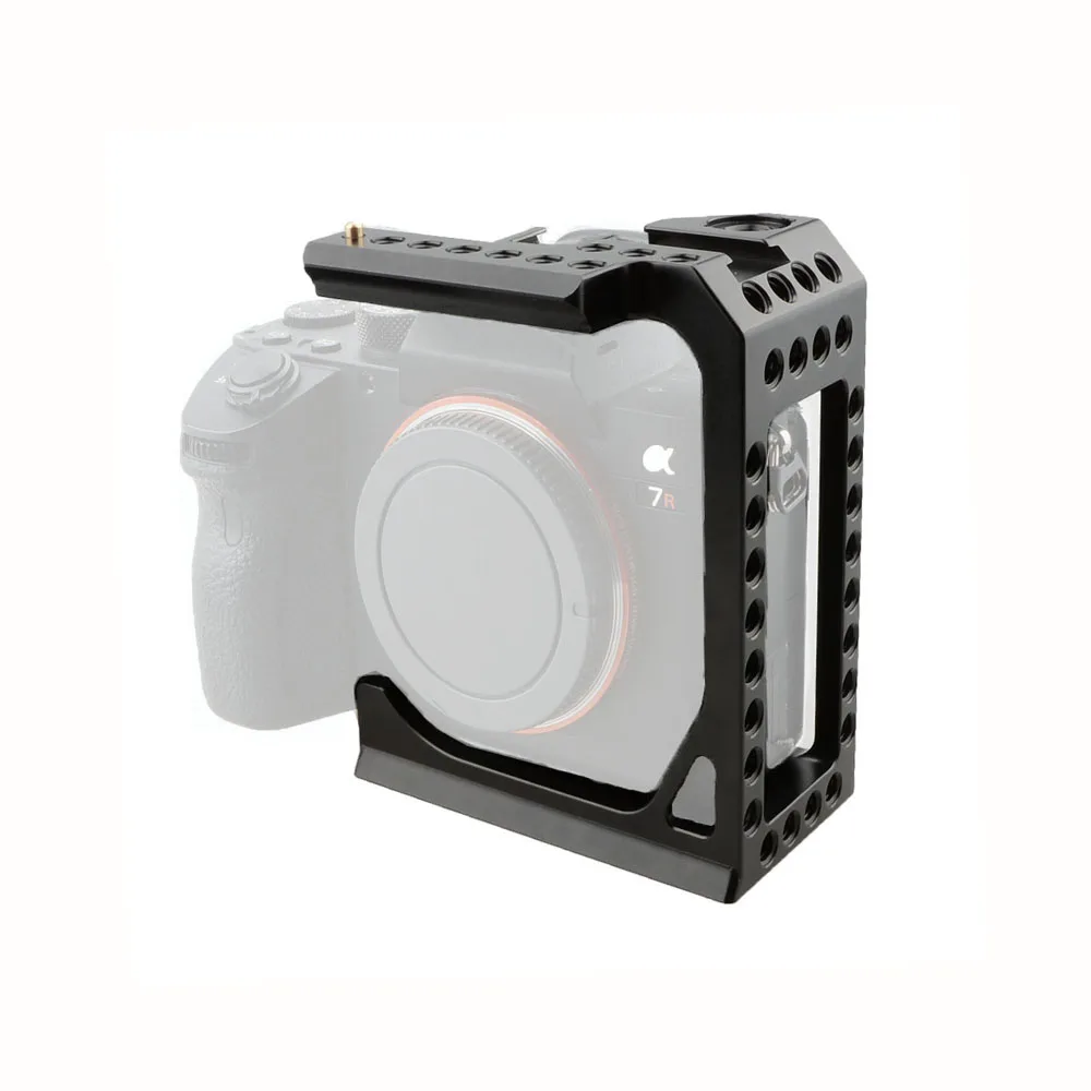 

Kayulin Camera Half Cage Formfitting With 1/4" & 3/8" mounting holes For Sny A7s A7RII A7s2 A7sII A7r3 A73 A9