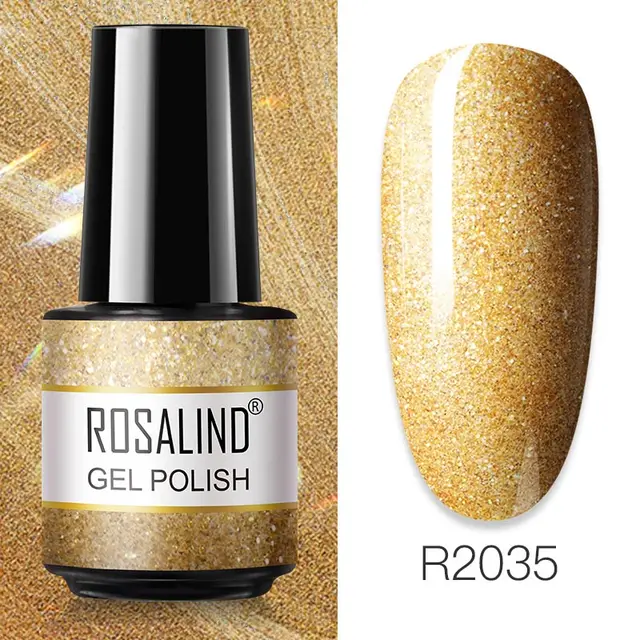 ROSALIND Primer Top Base Coat 7ML Gel Nail Polish For Manicure Long Lasting Nail Art Salon Gel Varnish UV LED Color Gel Polish RAR2035