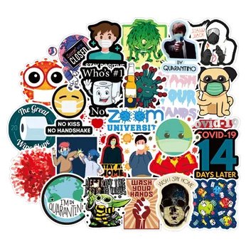 

50Pcs/Lot Fight Ggainst Viruses Graffit Stickers For Laptop Luggage Car Skateboard Notebook Bicycle Pegatinas PVC Stickers