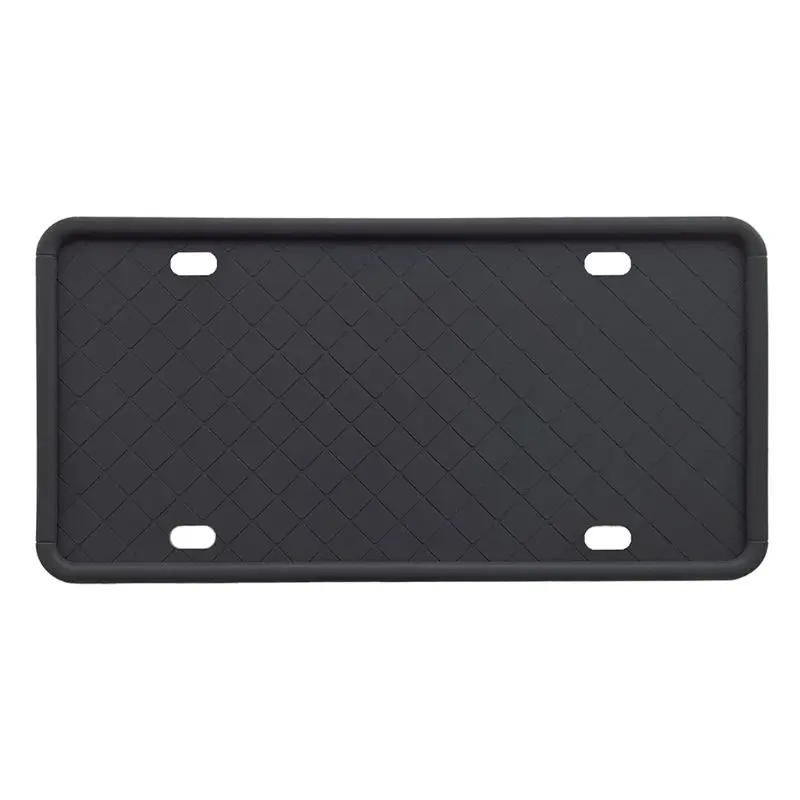 

2Pcs Silicone License Plate Frame with Drainage Holes Rust-Proof Weather-Proof G6KC