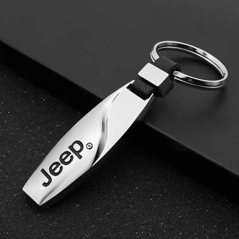 

3D Metal Car Styling Keychains Key Chain Key Rings For Jeep Renegade Wrangler JK TJ Rubicon Cherokee Patriot Trail Hawk Compass