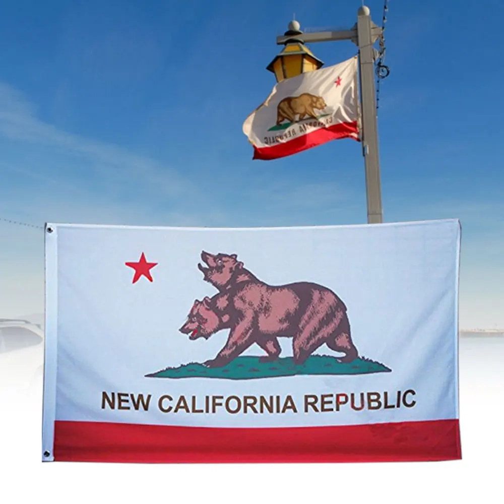 Республика Баннер полиэстер вздох California Flag Википедии 90x150 см США на открытом воздухе Сакраменто энциклопедия теги