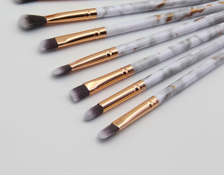 Cross Border for 10 Marbling Eyeshadow Brush Plastic Handle Eye Makeup Brush Eye Beauty Tool Kit