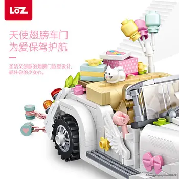 

Loz Mini Blocks Technic Car Model Bricks Building Blocks Wedding Car Block Set Micro Cartoon Car Bricks Christmas Gift 1119