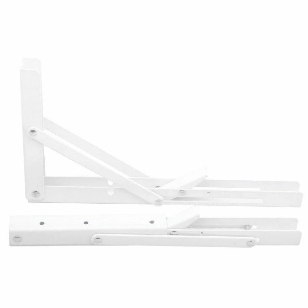 

2 Pieces Stainless Steel Table Bracket Wall Mounted Folding Shelf Bench Seat Bracket MF999