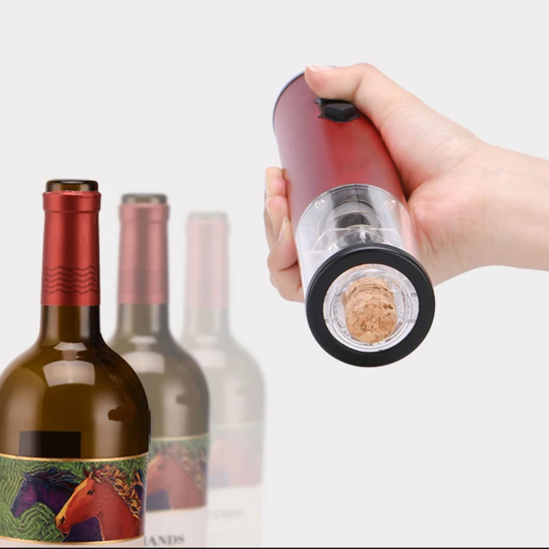 Сухой Батарея Электрический открывалки для вина с светильник автоматическая открывалка для бутылок с Фольга резак и вакуум фиксаторы уход за кожей лица маска Кухня инструменты