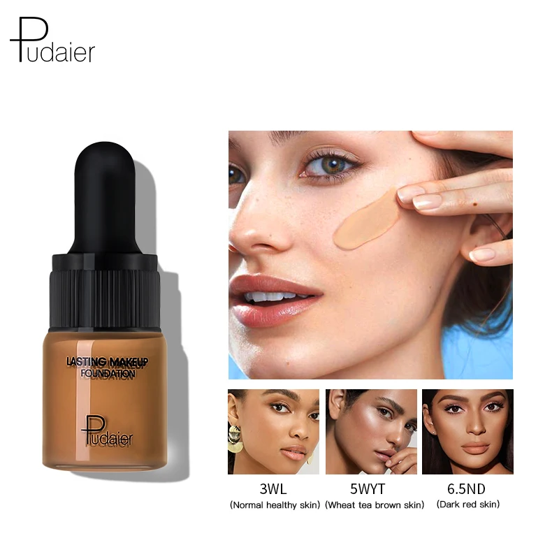 

Pudaier 22 color Face Foundation Cream Waterproof Long-lasting Concealer Liquid Makeup Full Coverage Matte Base Make Up