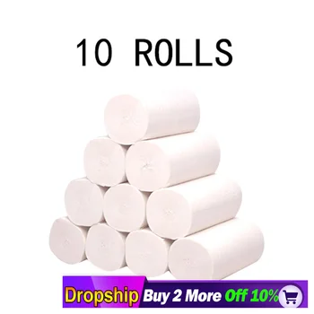

best selling 2020 products 10 Rolls Paper Hand Towels Toilet Paper Toilet Roll Tissue Napkin home decoration accessories