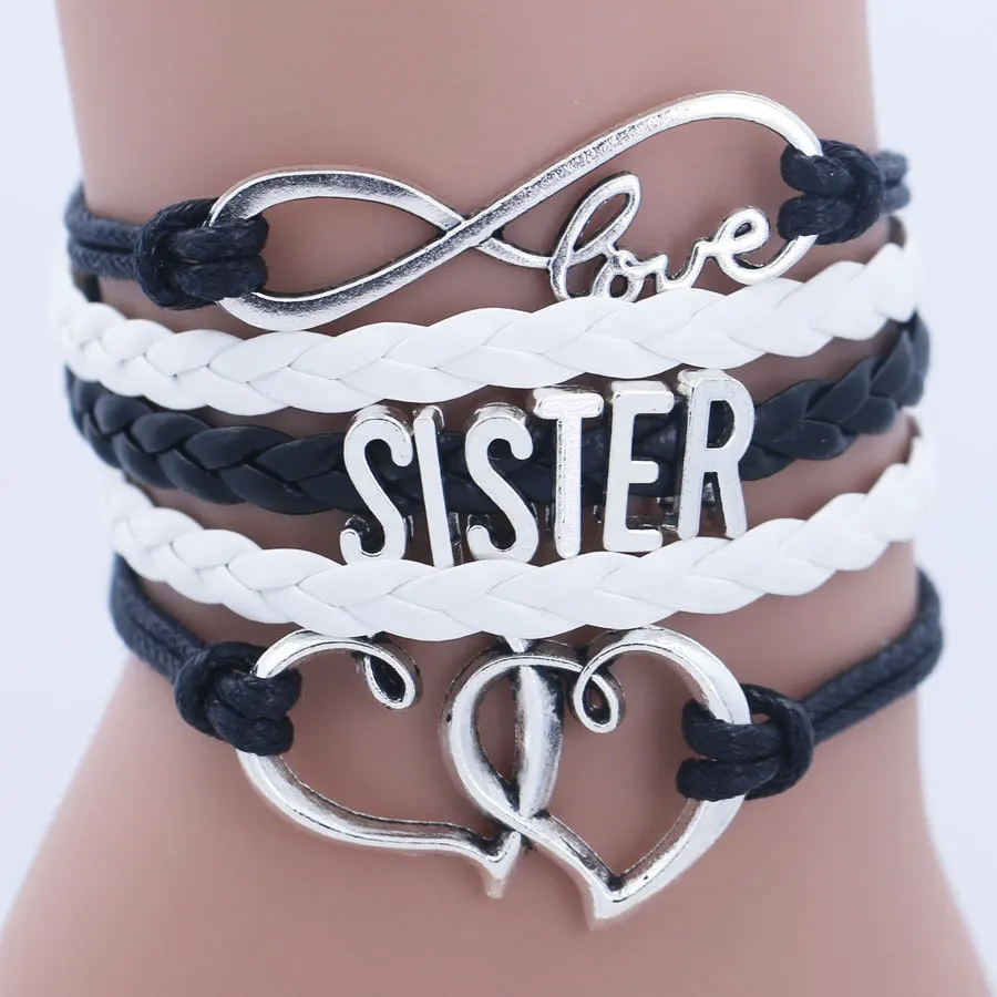 SISTER Kids сердце цепочка браслет для девочек браслеты дружбы ювелирные изделия многослойный браслет с подвесками модное ювелирное изделие