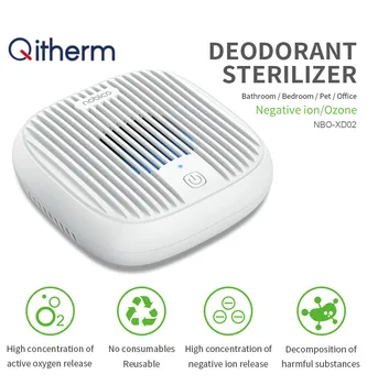 

Qitherm Mini Ozone Generator Deodorizer Air Purifier USB Purifier Portable air Small Space Clear Odor Badkamer Sterilisatie