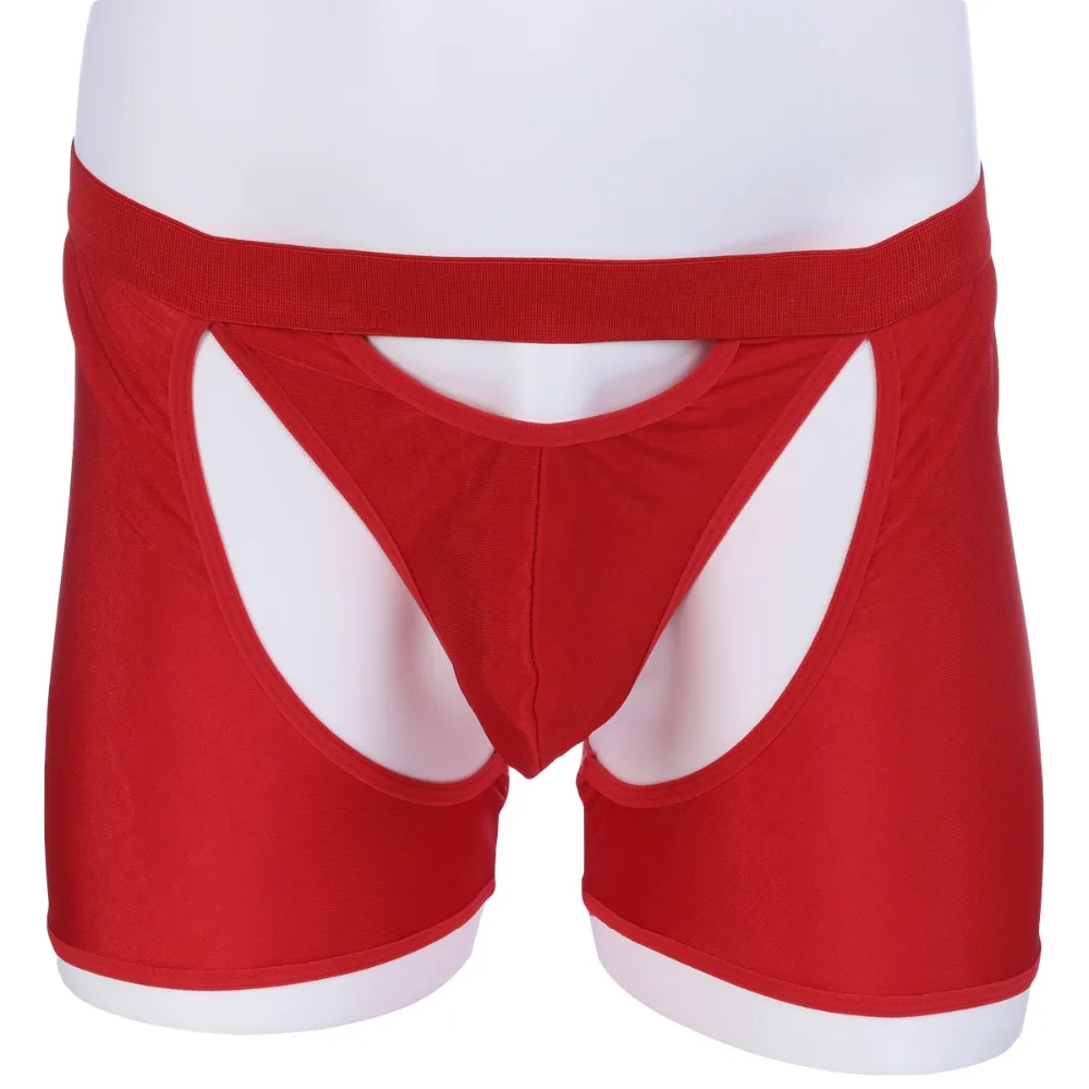 

Sissy T-back Shorts Sexy Men's Underwear Hollow Trunks Boxer Pants Shorts String Pouch Boxer Lingerie Underpants