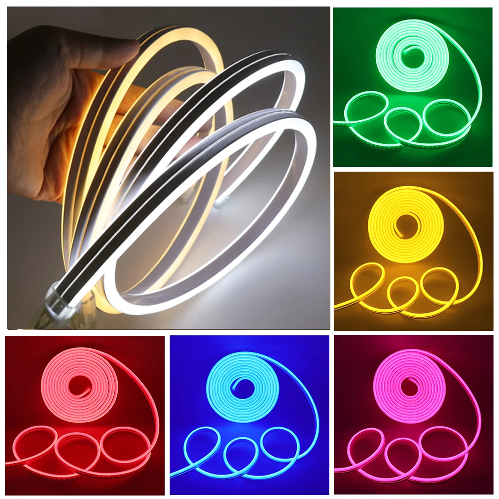 #Best Led Strip Light 220V SMD2835 Neon Strip Waterproof 120led m Flexible LED Neon Sign Lights For Outdoor Decoration